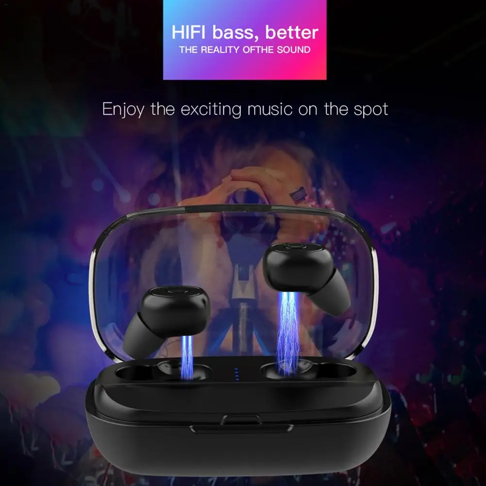 

XI10 Mini In-Ear Wireless Bluetooth Earphones TWS Earbuds Sports Headsets Stereo Headset with Microphone Charging Box