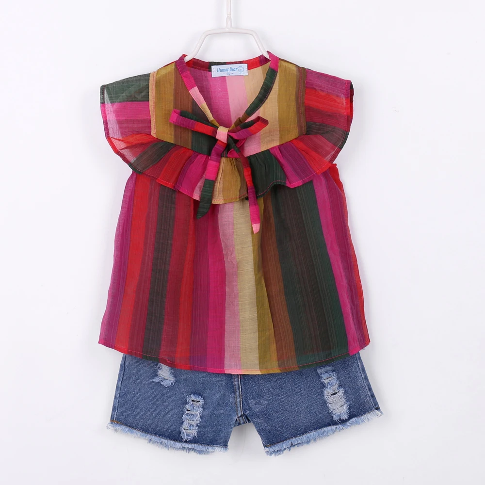 

Humor Bear Send A Gift Baby Girl Clothes 2018 New Children Clothse Boys Girls multicolor Coat+Shorts Suit Boy Girls Clothing