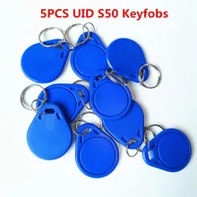 5 шт./лот 13,5 МГц UID Сменные MF S50 1K IC ключи брелоки Жетоны S50 NFC клонирование; копирование перезаписываемый Бланк для задней двери Magic Card