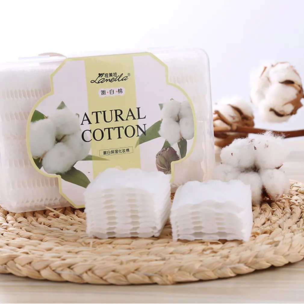 

Double Sandwich Cotton Unbleached Cosmetic Cotton Thick Removal Cotton Puff Breathable LAMEILA Cosmetic Cotton