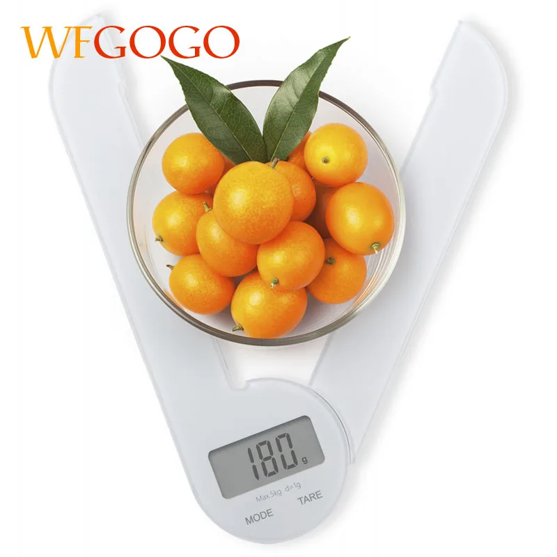 WFGOGO Multi functional kitchen scale compact folding digital kitchen