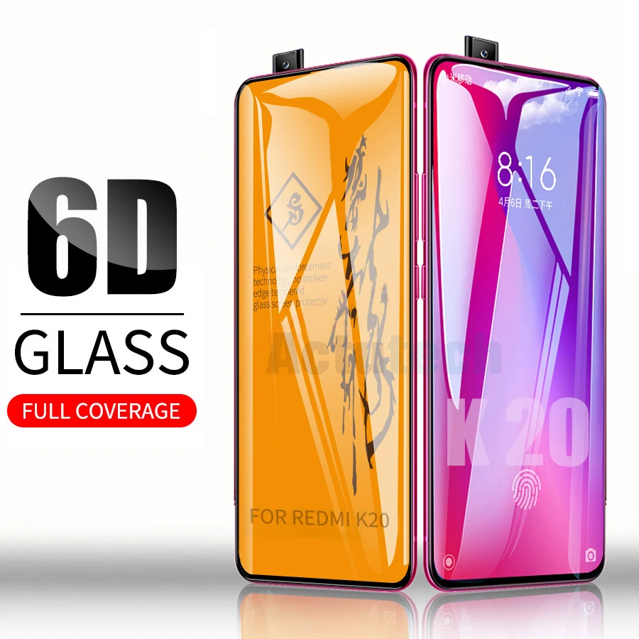 6D полное клеевое Покрытие Закаленное стекло для XiaoMi Mi 9T Pro Redmi K20 Защитная пленка