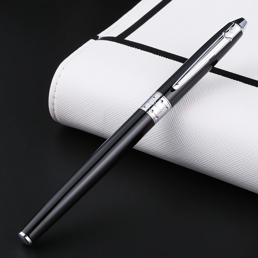 2018-New-Arrival-Picasso-605-Rollerball-Pens-with-0-7mm-Nib-Black-and-Silver-Clip-Ballpoint(1)