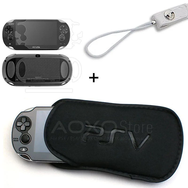 Защитный чехол 3 в 1 + мягкая сумка PSV ITA защитный для консоли Sony губчатая игр PS Vita 1000