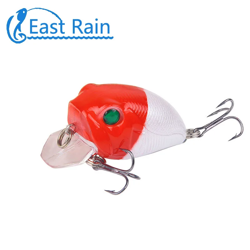

4.5cm/8.1g 6# Quality Hooks Floating Deep Diving Crankbait Fishing Lures Wobblers With peche isca artificial Lure Free shipping