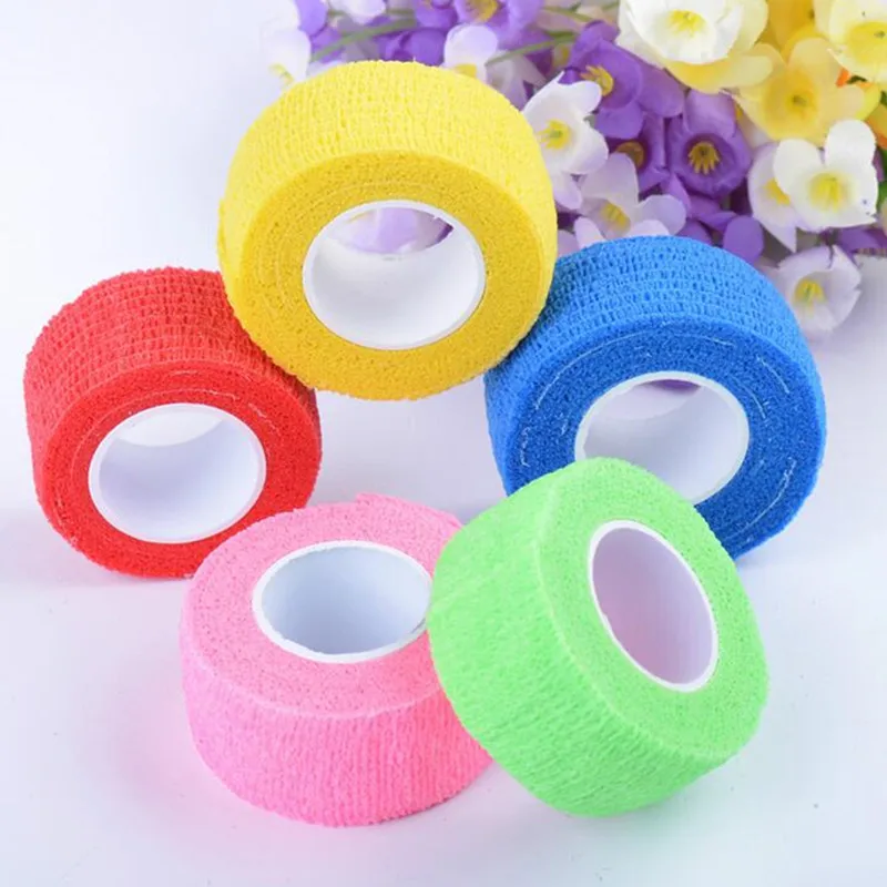 

New waterproof self adhesive elastic bandage Medical first aid kit Nonwoven Cohesive wound Bandage for finger 2.5cm* 4.5m