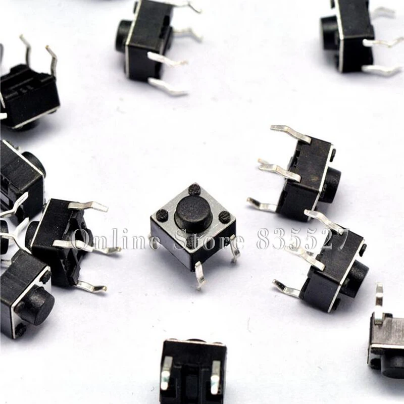 

1000PCS/LOT 6*6*5MM 4 foot vertical touch switch micro switch / button switch 6 * 6 * 5