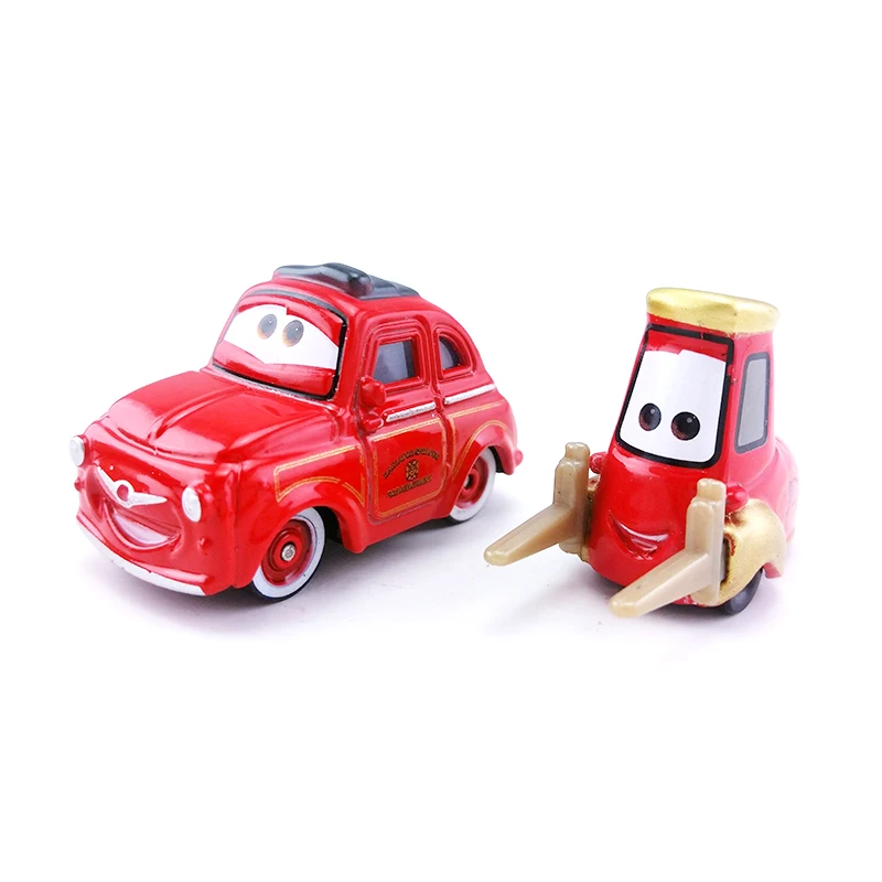 Disney Pixar Cars 2 Red Luigi & Guido пожарная машина спасательный отряд металлическая литая
