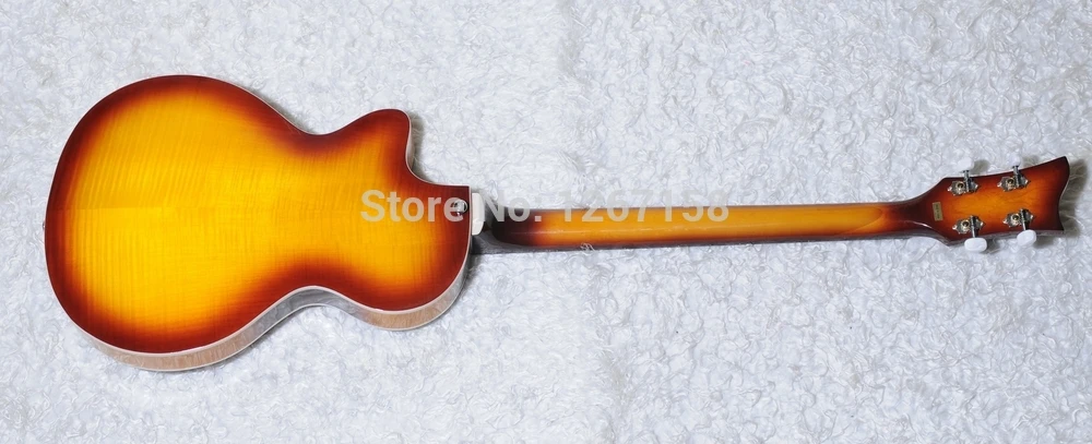 Винтаж Sunburst Hofner резонатор для Добро пожаловать сталь гитара хромированная фурнитура металлический Топ Мини хамбакер резонатор гитара