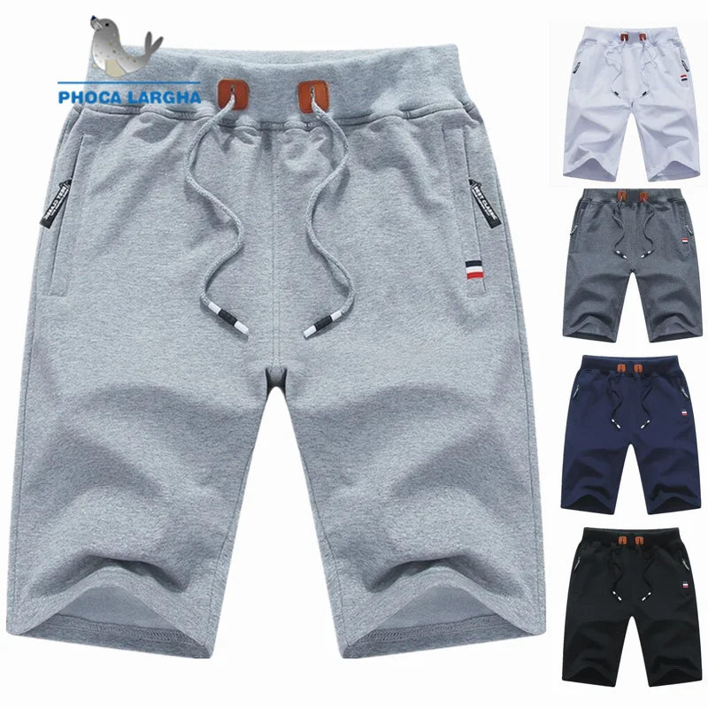 Хлопковые шорты мужские летние пляжные шорты мужские s однотонные бордшорты Высокое качество эластичные модные короткие мужские шорты