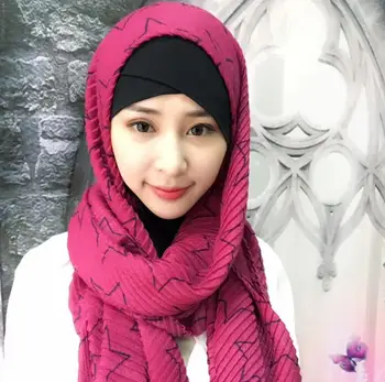 

New Fashion Print Muslim Hijab Muslim Headscarf Long Hijab Caps Wraps Summer Women Shawl