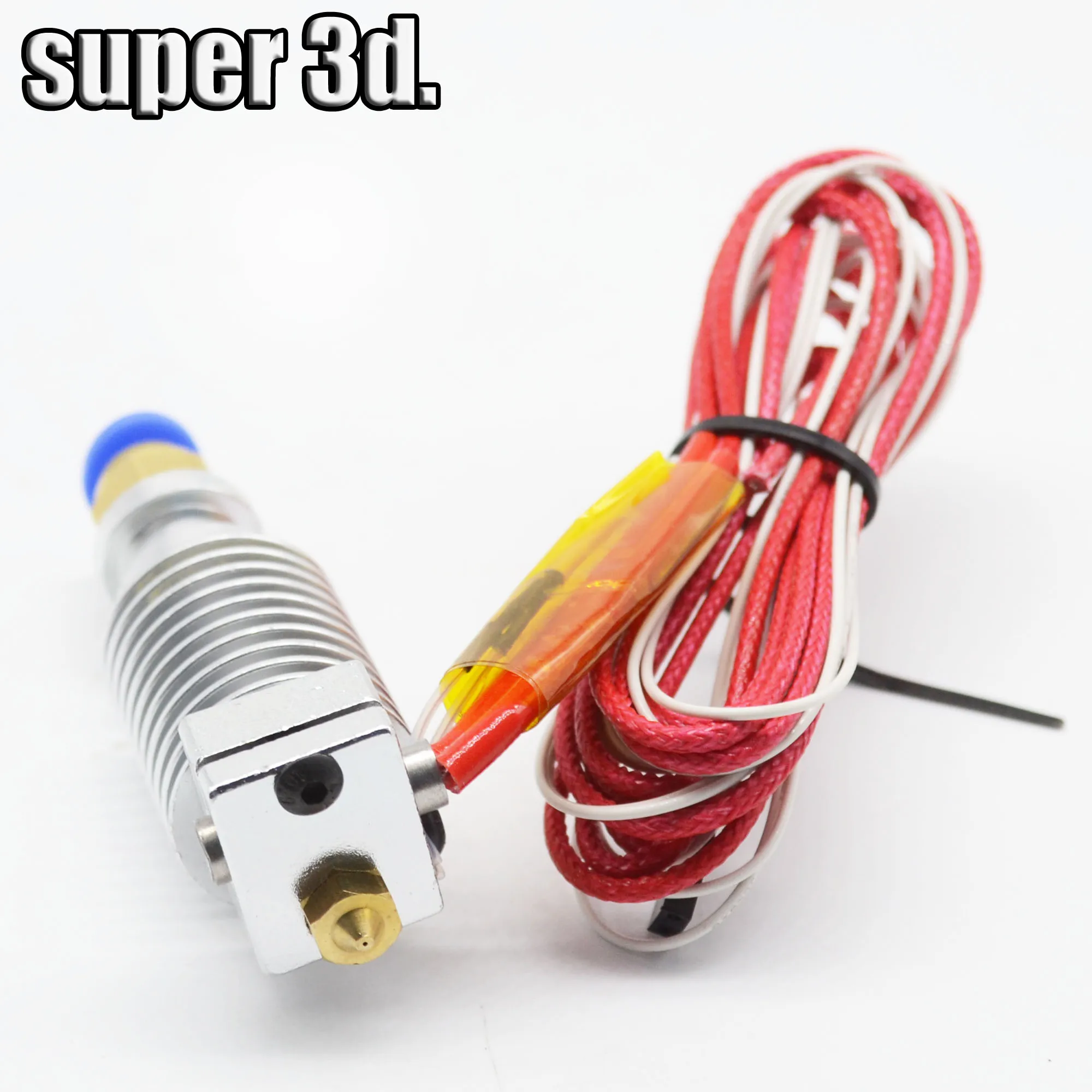 

Lastest  V6 Version J-head Hotend Bowdem1.75mm/3.00mm filament 0.2/0.3/0.4/0.5mm Optional nozzle for 3D printer