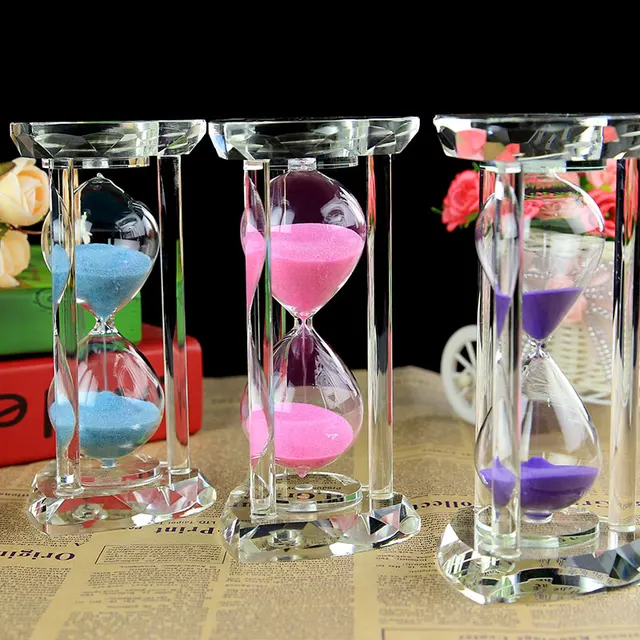 Home Decorations Crystal 30 Minutes Hourglass Craft 3 Color Wedding ... Home Decorations Crystal 30 Minutes Hourglass Craft 3 Color Wedding ...