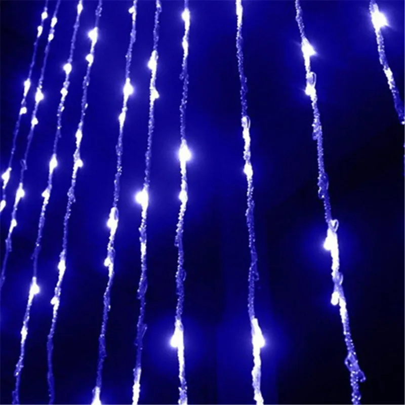 

Fairy 3x3m leds LED Curtain String light New Year Christmas Decoration Wedding Party lamps luminaria chandelier Indoor Garden