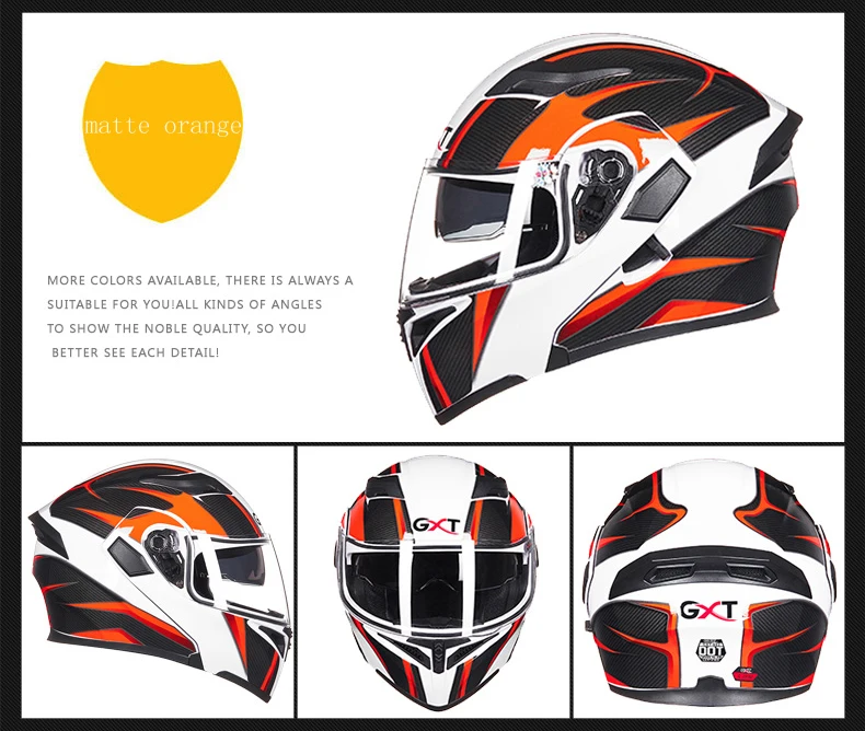Зимние мотоциклетные шлемы из натуральной GXT с двойными линзами, высокое качество, мотоциклетный скутер, зимний летний мужской мотоциклетный шлем
