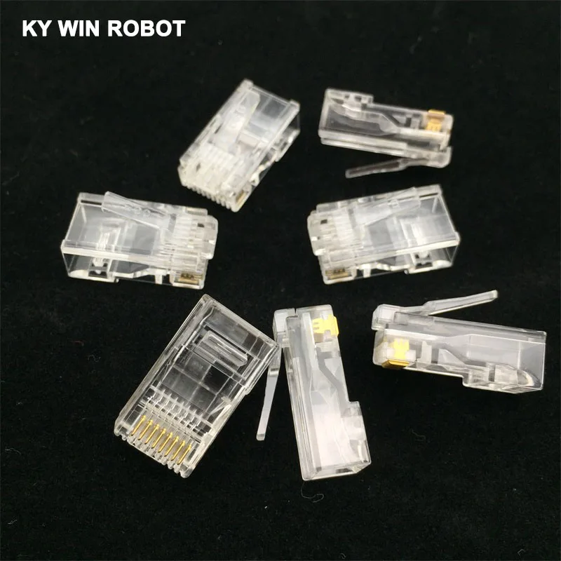 Сетевые кабели RJ45 с позолоченным покрытием модульный разъем Cat5 CAT5e
