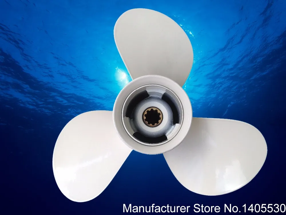 Aluminum Outboard Propeller 9 7//8x9 For Yamaha 25HP 30HP Outboard Motor Engine