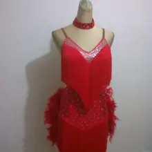 Стиль латинского танца костюм сексуальный старший перо латинские танцы конкурс платье детей и женщин латинские танцы платья, чтобы сделать бесплатно