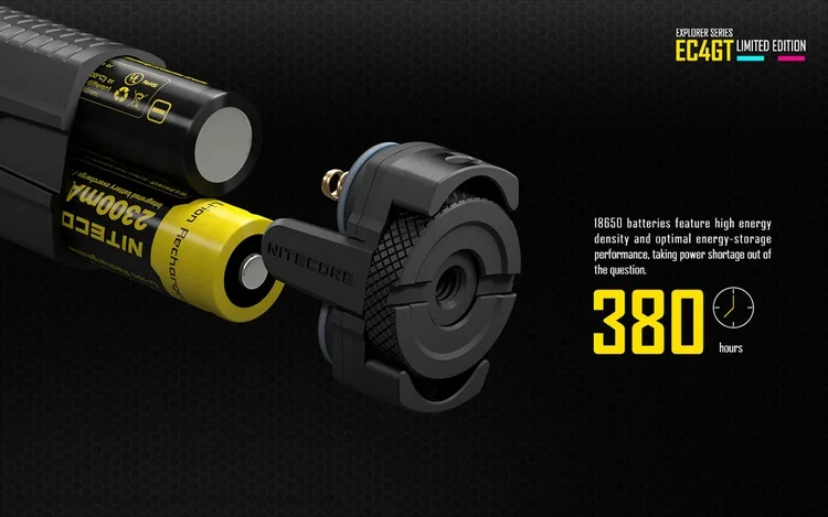 NITECORE EC4GT удобный портативный 1000 лм излучатель фонарик фонарь прожектор охота кемпинг без батареи