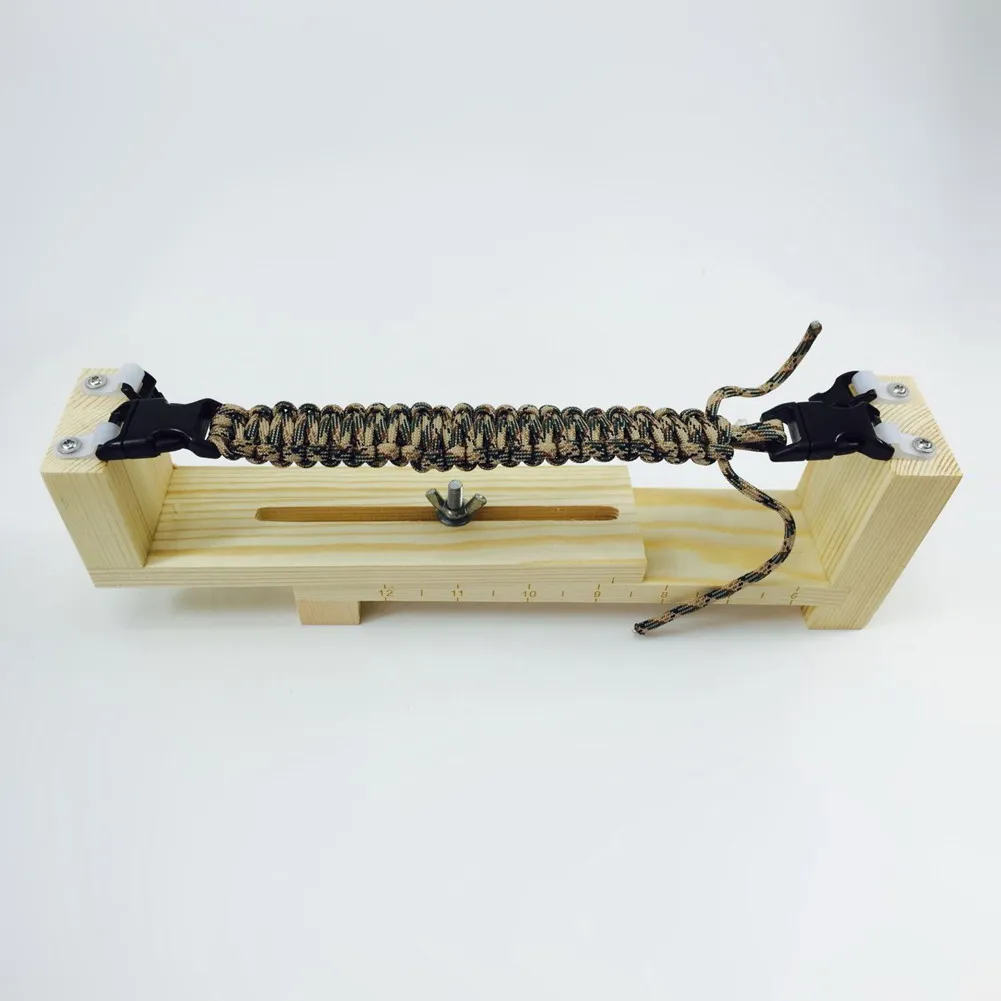 DIY Paracord Jig браслет производитель твердой древесины джиг вязание инструменты Заплетенный в узел парашютный шнур Survial браслет инструмент для плетения поставки
