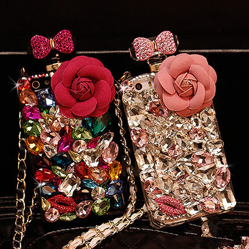 imágenes para Perfume de coque de silicio del diamante de bling case para samsung galaxy a3 a5 a8 A7 2015 2016 A9 Pro A710 A500 A310 A510F flor fundas capa imágenes para Perfume de coque de silicio del diamante de bling case para samsung galaxy a3 a5 a8 A7 2015 2016 A9 Pro A710 A500 A310 A510F flor fundas capa