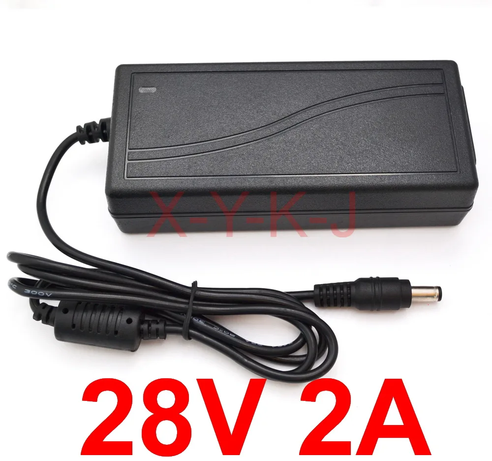 1PCS Alta qualidade soluções IC AC-DC 28V 2A 5.5x2.5mm 56W Adaptador De Energia para a Segurança equipamentos LCD CONDUZIU a iluminação