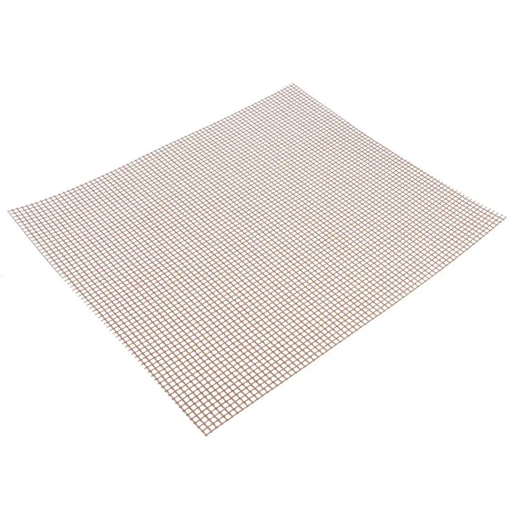 Fiberglass Non-stick BBQ Grill Mesh Net Barbecue Grilling Pad Replacement Mat 40x33cm For Outdoor Camping Picnic Cooking Tools