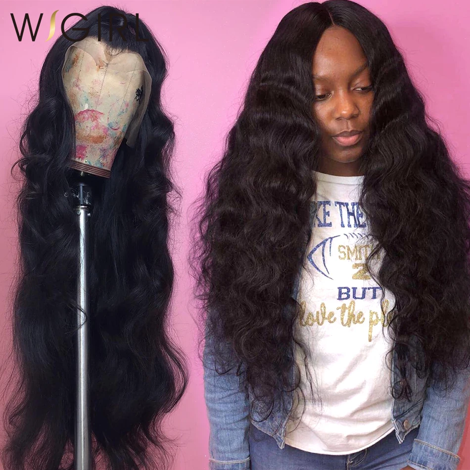 

Transparent Lace Front Human Hair Wigs Brazilian Virgin Body Wave Glueless Frontal Wig Pre Plucked With Baby Hair
