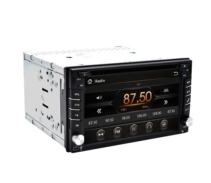 Clearance Touch Screen car dvd player gps navigation Bluetooth FM  6.2" 2din in dash  TFT support rearview camera input 0