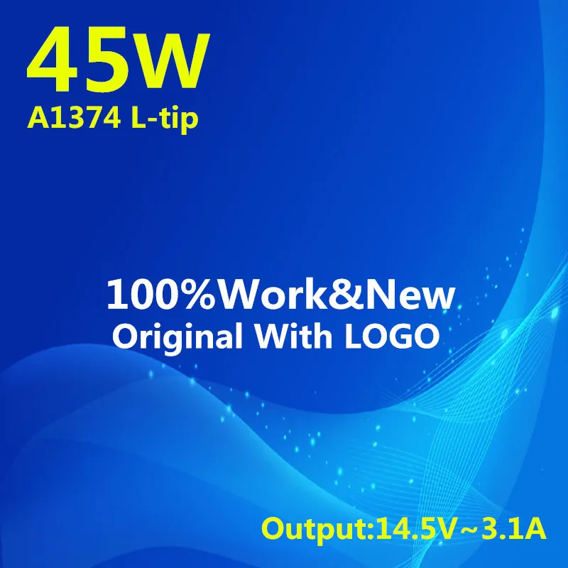 

NEW Hi-Q OEM Magnetic L-tip 45W Laptop Power Adapter Charger For Apple MacBook Air 11'' 13'' A1304 A1369 A1370 A1374