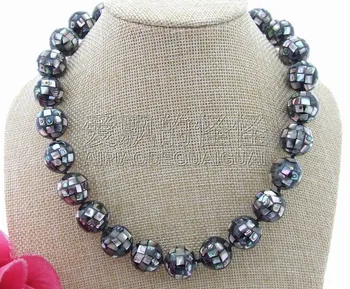 

N031204 Natural 16mm Paua Abalone Shell Necklace
