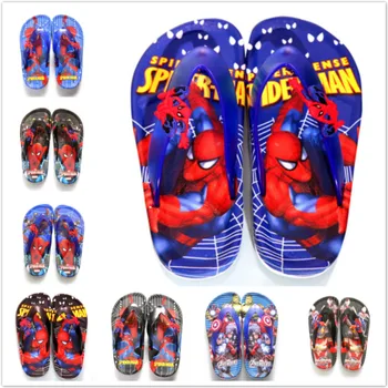 

Boys Summer Shoes Children Sandals Cartoon Slippers Fashion Spiderman Designer Beach Flip Flops Girls Flat Sandals Shower Slides