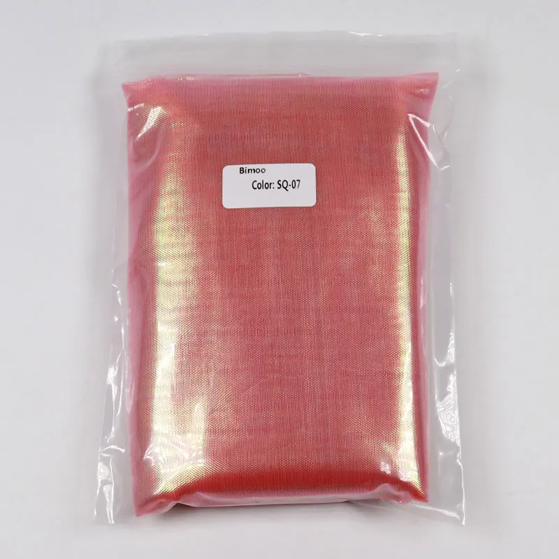1 м X 1,2 м Кристальный мигающий Холо Кальмар джиг DIY сетчатая ткань жемчужный зеленый розовый синий желтый синий цвет - Цвет: SQ07 Red