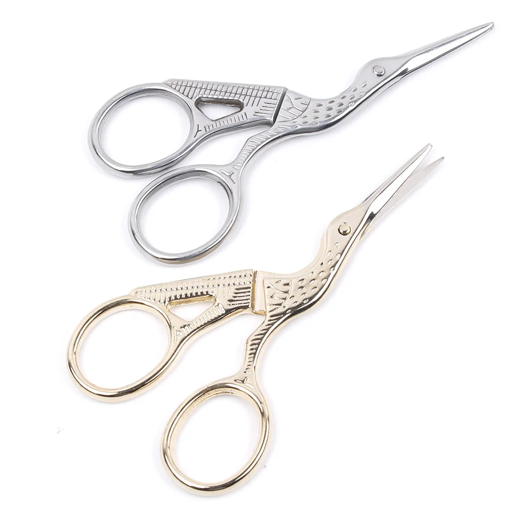 

1PC Retro Classic Vintage Tailor Scissors Stitch European Craft Gold Sewing Handcraft DIY Home tool
