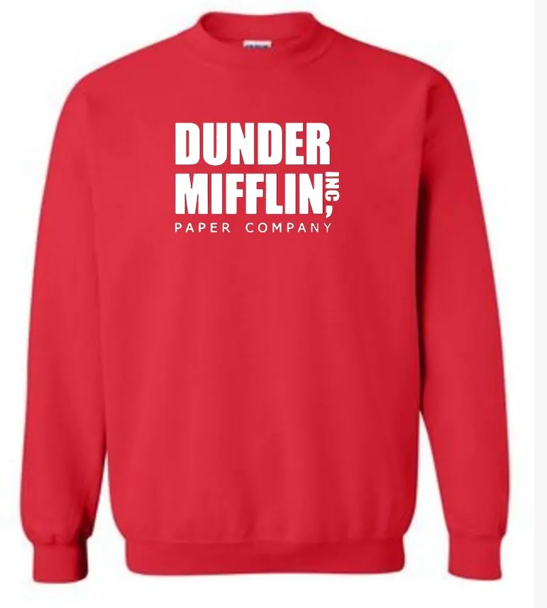 Men's Clothing Sunny 2018 Long Sleeve The Office Tv Show Dunder Mifflin Paper Hoodies Crew Neck Hoodies For Men