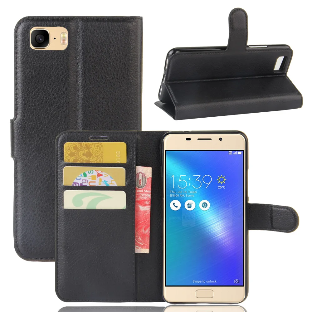 

YINGHUI For Asus Zenfone 3S Max ZC521TL Phone Case Flip PU Leather Back Cover For Asus ZC521TL With Stand Function
