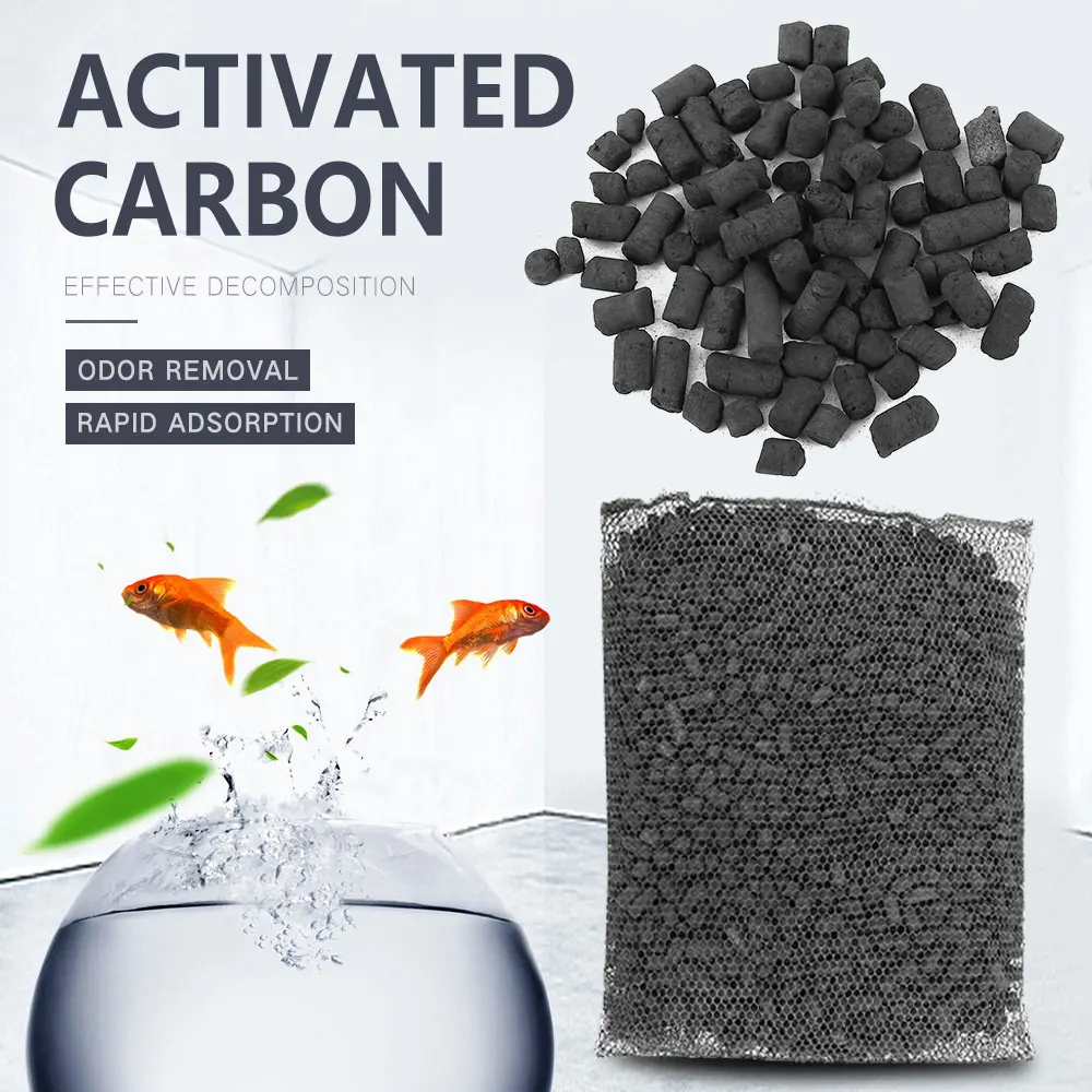 Aquarium Fish Tank Water Filter Media Charcoal Activated Carbon PelletsFilters & Accessories