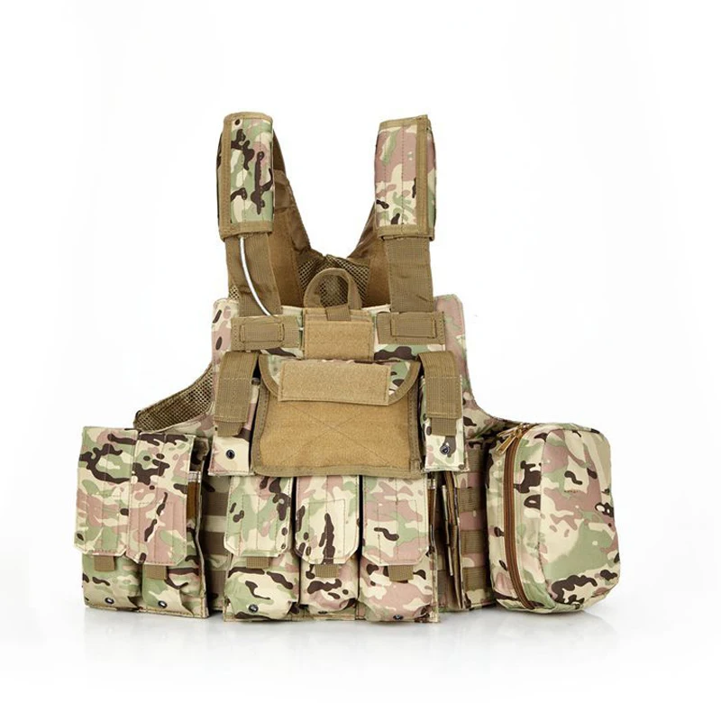 

Camouflage Tactical Vest Amphibious Battle Combat Airsoft Molle Bullet Assault Plate Carrier Vest Releasable Strike Vests