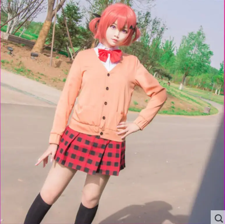 Габриэль бросает Аниме Косплей Kurumizawa Satanichia McDowell COS Хэллоуин Вечеринка ежедневная
