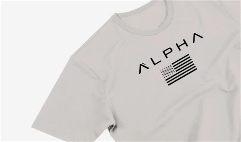 Крутые мужские футболки, модная футболка ALPHA Industries, хлопковая футболка с коротким рукавом, летняя стильная удобная футболка, размер M-3XL