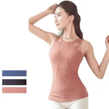 Женская сексуальная открытая Йога Упражнение без рукавов Футболка красивая спина утягивающая Талия тренажерный зал Йога Топ спортивный топ чувствовать себя голым