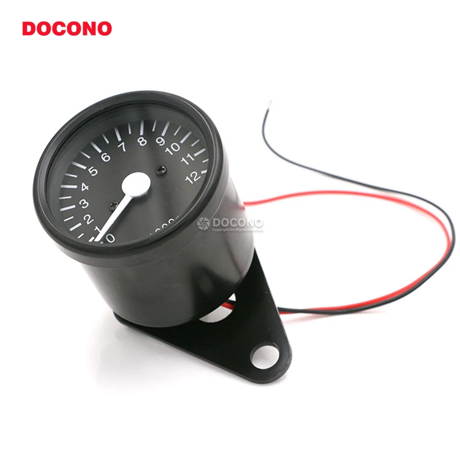DOCONO универсальный мотоцикл 12V светодиодный цифровой Подсветка 12 тыс. об/мин