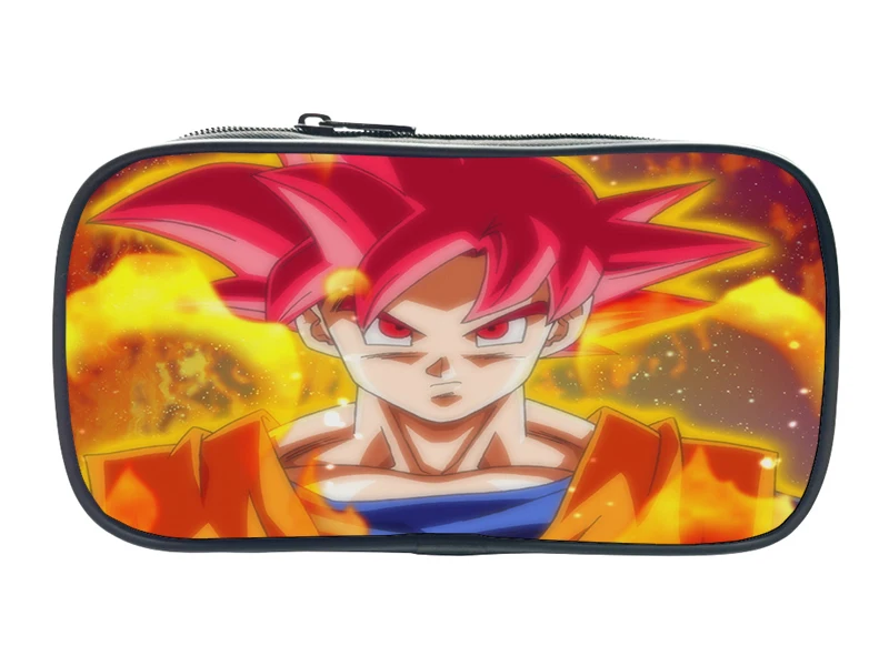 Чехол для карандашей Dragon Ball Goku, сумка для канцелярских принадлежностей для мальчиков и девочек, модная детская Милая Высококачественная ручка с держателем