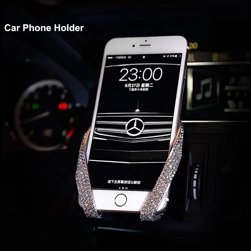 Crystal-Rhinestones-Quick-Charge-3.1-Car-Charger-for-Mobile-Phone-Dual-Usb-Rotate-Fast-Charging-0