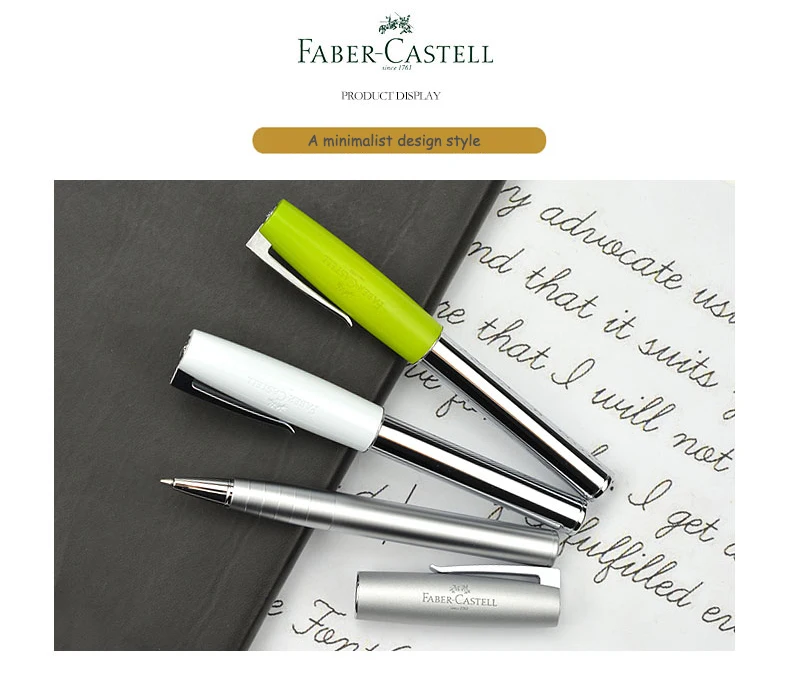 Série de Metal Escritório de Negócios de Jóias Faber Castell Ruen Colorido Caneta Assinatura Rodada Pérola Caneta Estudantes Caneta Dedicado 4 rodada pérola caneta estudantes caneta dedicado