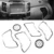 JEAZEA 6 unids Chrome Volante Ajuste de La Cubierta de Ventilación de Aire Del Coche Kit la Mano izquierda Del Conductor Para Kia Sportage R 2011 2012 2013 2014 2015