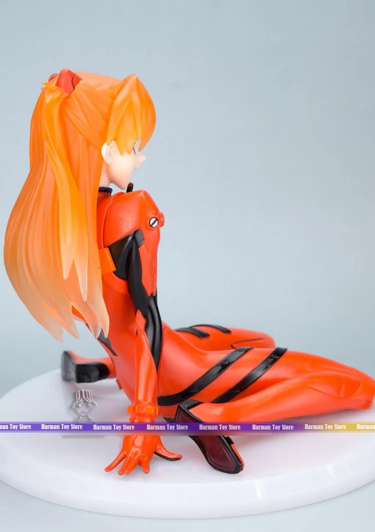 16 см. Фигурка японского аниме Evangelion Shin Gekijouban Souryuu Asuka Langley, фигурка сидя Ver, фигурка коллекционная