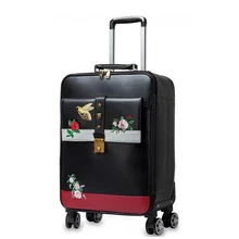 CARRYLOVE 1" дюймовый Женский кожаный чемодан Спиннер Маленький милый каютный багаж для девочек