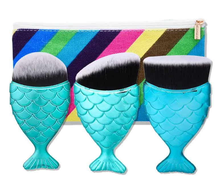 Tesoura de Maquiagem halu sereia forma makeup brushes Tamanho : Full Size