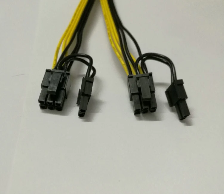 6 контактный PCI Express для 2x PCIe 8 (6 + 2) pin Материнская плата графическая видеокарта e GPU